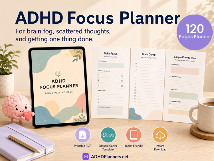 120-Page Focus Planner Main